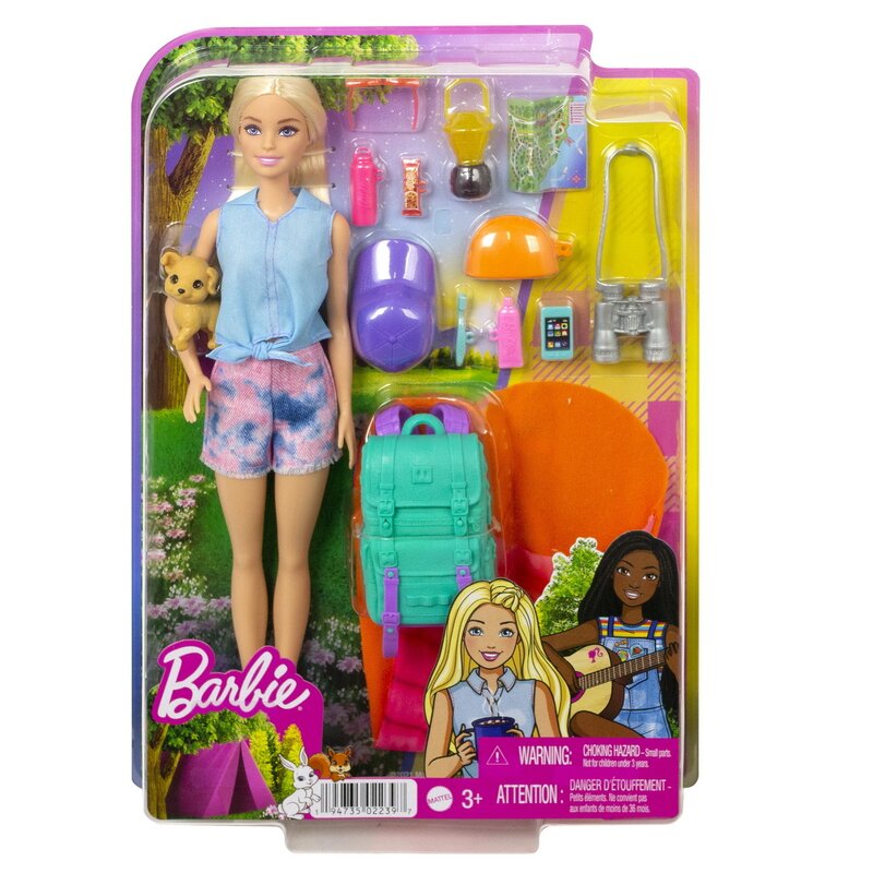 Mattel - BARBIE CAMPING BARBIE MALIBU CU ACCESORII