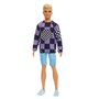 Mattel - BARBIE PAPUSA BAIAT FASHIONISTAS BLOND CU BLUZA CU IMPRIMEU GEOMETRIC - 2