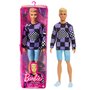 Mattel - BARBIE PAPUSA BAIAT FASHIONISTAS BLOND CU BLUZA CU IMPRIMEU GEOMETRIC - 18
