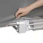 Bariera de protectie pentru pat, Lionelo, Lora XL, Pliabila, Sistem de blocare StandSafe, Geanta de transport inclusa, 150x46 cm, Conform cu BS 7972:2001+A1:2009, Gri - 11