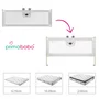 Bariera protectie pat, Primabobo, Bears, XXL, Culisanta, Cu inaltime reglabila 68-98 cm, 140 cm, Gri - 3