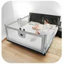 Bariera protectie pat, Primabobo, Bears, XXL, Culisanta, Cu inaltime reglabila 68-98 cm, 140 cm, Gri - 7