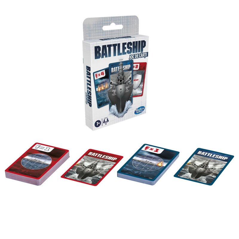 Hasbro - joc de societate battleship, in limba romana, cu carti