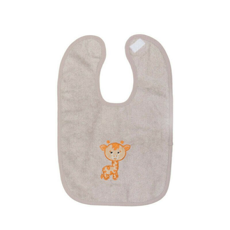 Fillikid - Baveta Girafa Bumbac organic, 39x27 cm, Gri