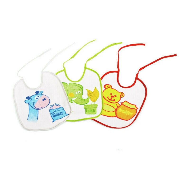 Sunny baby - set bavete cu snur 3 buc, pvc din bumbac