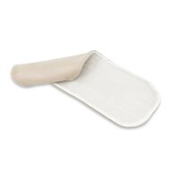 Baveta de umar, Qmini, Din muselina si bambus, Materiale certificat Oeko Tex Standard 100 , Beige+Cream