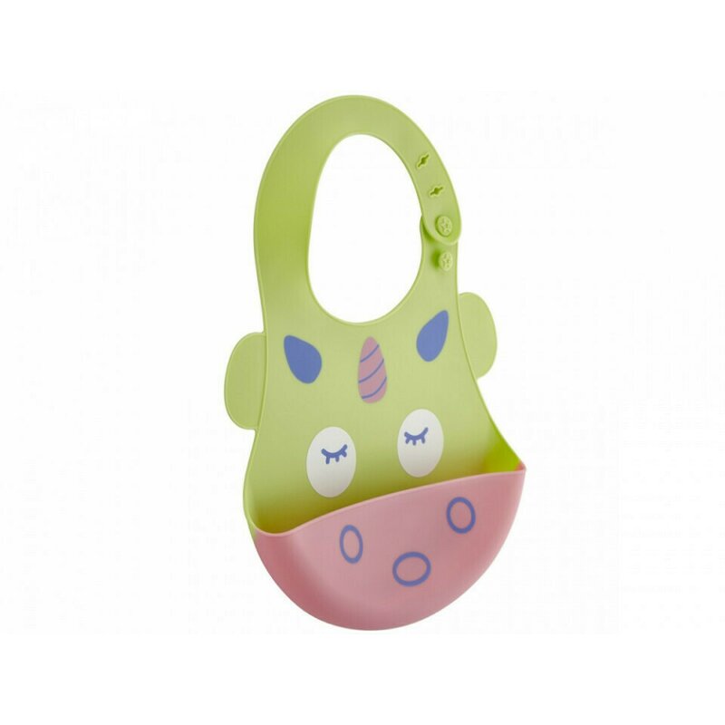 Babyjem - baveta din silicon soft baby bib (culoare: bleu)