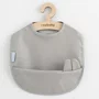 Baveta lavabila, New Baby, 35x45 cm, Grey - 1