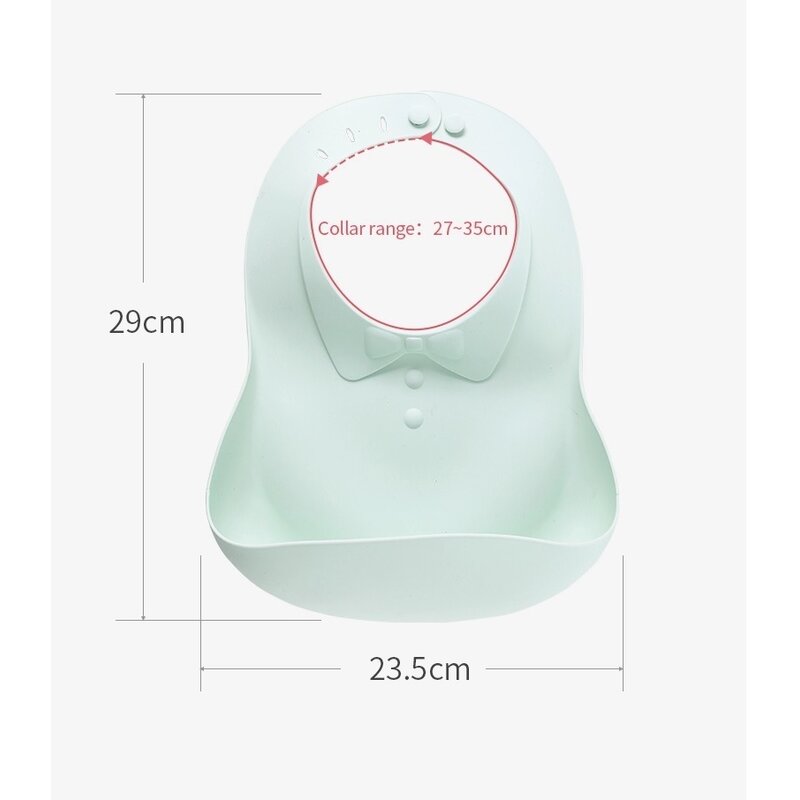 Little mom - baveta moale cu buzunar stylish baby bib blue