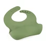 Baveta moale, Petite&Mars, Take&Match, Reglabila, Cu buzunar colector, Silicon, Fara BPA, 6 luni+, Sweet Pea, Verde - 2