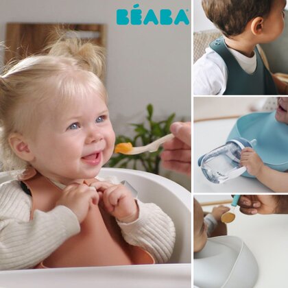 Beaba - Baveta silicon  Terracotta