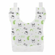 Bavete de unica folosinta, Chicco, Ecologice 100% compostabile, Cu buzunar colector, Prindere cu benzi adezive, 36 buc, 6 luni+, Multicolor