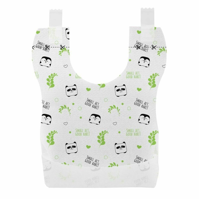 Bavete de unica folosinta, Chicco, Ecologice 100% compostabile, Cu buzunar colector, Prindere cu benzi adezive, 36 buc, 6 luni+, Multicolor