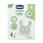 Bavete de unica folosinta, Chicco, Ecologice 100% compostabile, Cu buzunar colector, Prindere cu benzi adezive, 36 buc, 6 luni+, Multicolor - 2
