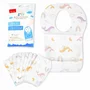 Bavete de unica folosinta, Bocioland, Cu buzunar, Set de 10 bucati, Multicolor - 5