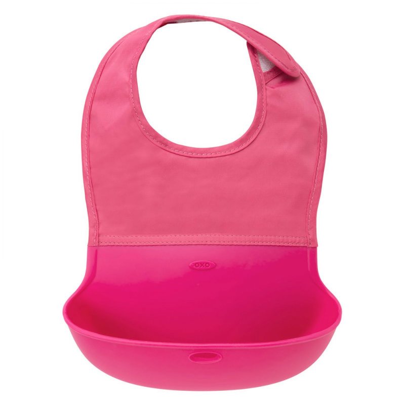 Oxo tot - bavetica pliabila, roz