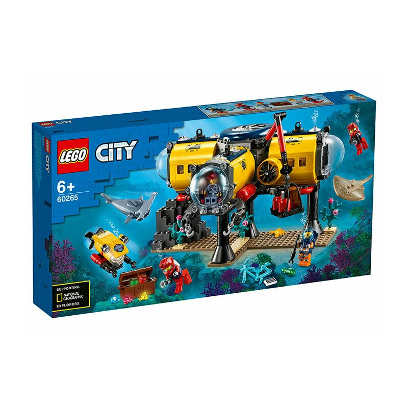 Set de joaca baza de explorare a oceanului lego® city, pcs 497