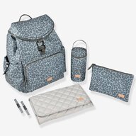 Beaba - Rucsac pentru mamici Vancouver Cherry Blossom, Albastru/Gri