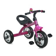 Bertoni - Tricicleta pentru copii A28 roti mari Pink Black