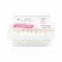 Betisoare de urechi, Bocioland, Cu protectie, 60 buc, 100% bumbac absorbant, Cu betisor din hartie, Alb - 5