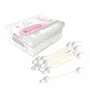 Betisoare de urechi, Bocioland, Cu protectie, 60 buc, 100% bumbac absorbant, Cu betisor din hartie, Alb - 1