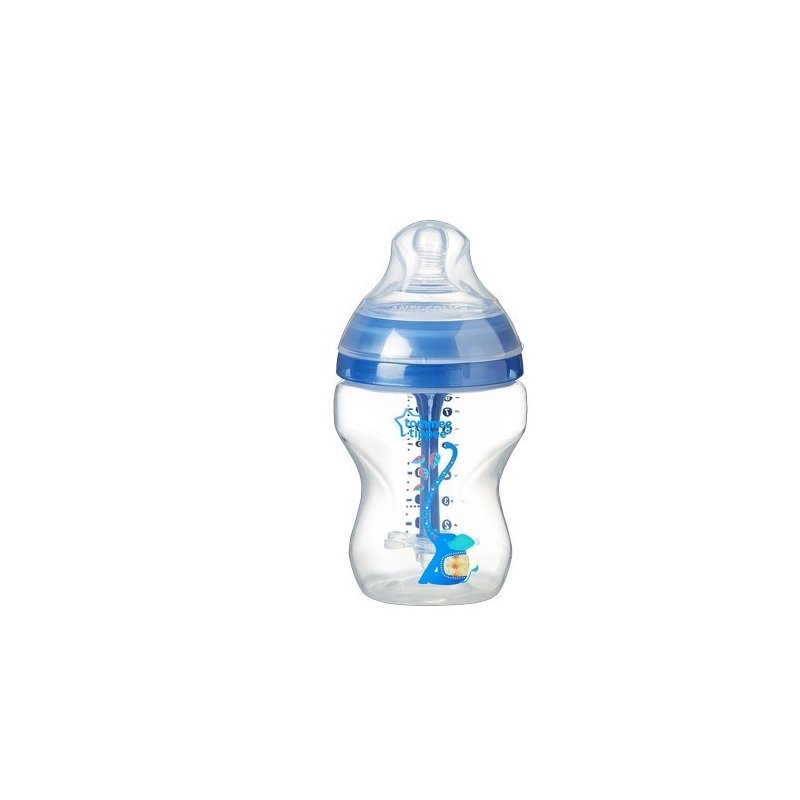 Tommee tippee - biberon advanced pentru baieti cu sistem de ventilatie, 260 ml