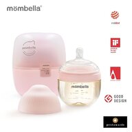 Mombella - Biberon Anticolici  Breast-Like, 120ml, Tetina S flux lent, PPSU, Old Roze