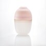 Mombella - Biberon Anticolici  Breast-Like, 210ml, Tetina M flux mediu, 100% Silicon, Old Roze - 5