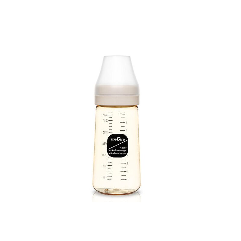 Spectra - biberon premium anticolici, cu tetina m din polietersulfon 260 ml, galben