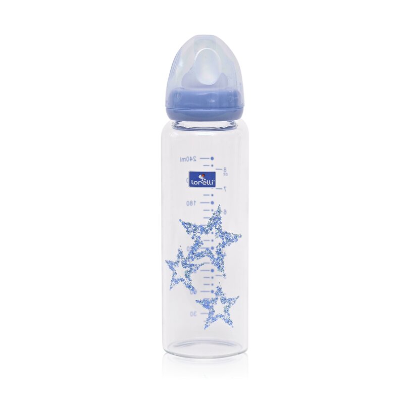 Lorelli - biberon cu tetina anticolici din sticla 240 ml