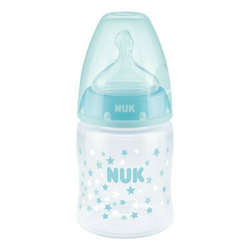 Nuk - nuk - biberon first choice plus 150 ml tetina silicon m 0-6 luni bleu