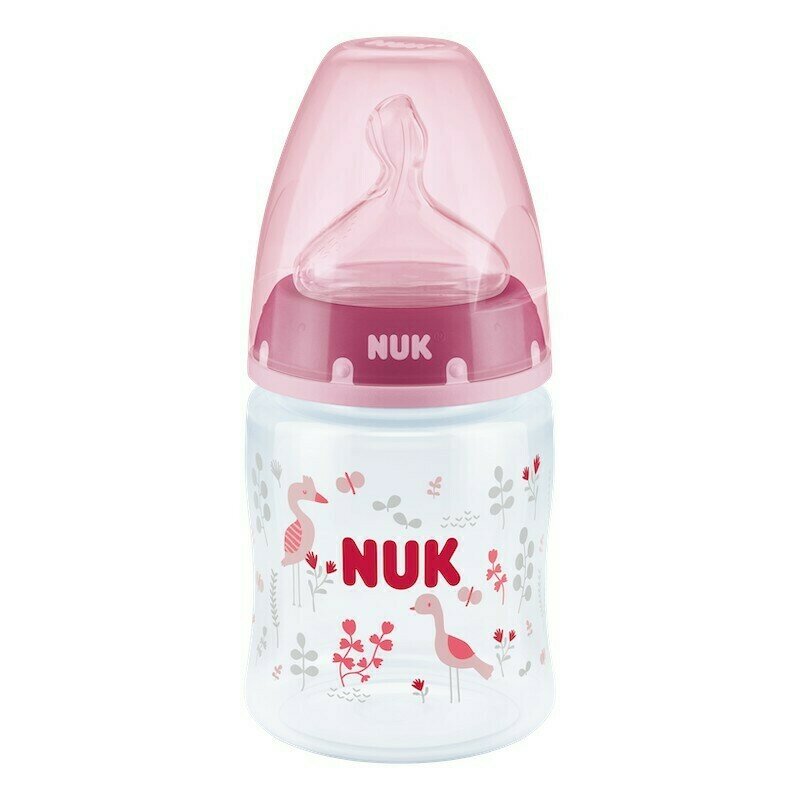 Nuk - nuk - biberon first choice plus 150 ml tetina silicon m 0-6 luni roz
