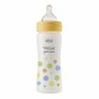 Biberon plastic, Chicco, Perfect Easy, 250 ml, Gat larg, Tetina silicon Soft Sense, Debit mediu, Ergonomic, Antiscurgere, Potrivit pt masina de spalat vase si microunde, 2 luni+, Galben - 1