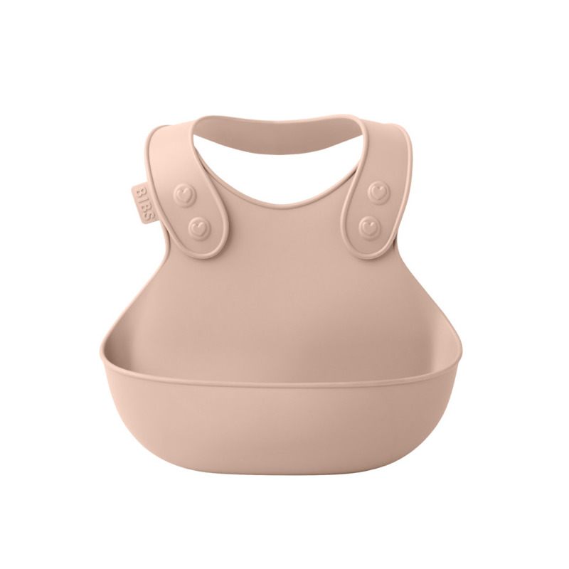 Bibs - bavetica pentru diversificare si hranire, blush