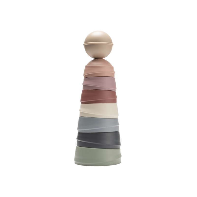 Bibs - jucaria turnul wobbly, pastel rainbow
