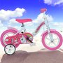 Bicicleta cu pedale, Dino Bikes, Unicorn, Cu roti ajutatoare, 10 inch, Pana la 30 kg, 2 ani+, Multicolor - 3