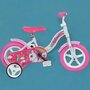 Bicicleta cu pedale, Dino Bikes, Unicorn, Cu roti ajutatoare, 10 inch, Pana la 30 kg, 2 ani+, Multicolor - 4