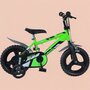 Bicicleta copii, Dino Bikes, R88, Cu roti ajutatoare, 12 inch, Cadru din otel, Pana la 110 cm, Green - 2