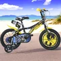 Bicicleta cu pedale, Dino Bikes, Batman, Cu roti ajutatoare, 14 inch, Pana la 50 kg, 4 ani+, Multicolor - 2