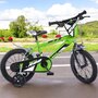 Bicicleta copii, Dino Bikes, R88, Cu roti ajutatoare, 14 inch, Cadru din otel, Pana la 115 cm, Green - 5