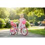 Bicicleta cu pedale, Dino Bikes, Unicorn, Cu roti ajutatoare, Cu cosulet frontal, Cu cosulet pentru papusi, 14 inch, Pana la 115 cm, Pink - 2