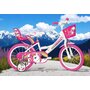 Bicicleta cu pedale, Dino Bikes, Unicorn, Cu roti ajutatoare, Cu cosulet frontal, Cu cosulet pentru papusi, 16 inch, Pana la 60 kg, 5 ani+, Multicolor - 2