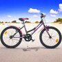 Bicicleta cu pedale, Dino Bikes, Mountain Bike, Cu 1 viteza, 20 inch, Pana la 130 cm, Negru/Roz - 4