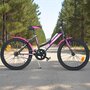 Bicicleta cu pedale, Dino Bikes, Mountain Bike, Cu 1 viteza, 20 inch, Pana la 130 cm, Negru/Roz - 5