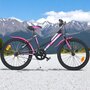 Bicicleta cu pedale, Dino Bikes, Mountain Bike, Cu 1 viteza, 20 inch, Pana la 130 cm, Negru/Roz - 6