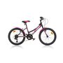 Bicicleta cu pedale, Dino Bikes, Mountain Bike, Cu 6 viteze, 20 inch, Pana la 145 cm, 7 ani+, Negru - 1