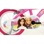 Bicicleta copii, Dino Bikes, Barbie, Roti ajutatoare, Cosulet frontal, Scaunel pentru papusi, 16 inch, Cadru din otel, Pana la 125 cm, Pink - 5