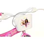 Bicicleta copii, Dino Bikes, Barbie, Roti ajutatoare, Cosulet frontal, Scaunel pentru papusi, 16 inch, Cadru din otel, Pana la 125 cm, Pink - 6