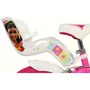 Bicicleta copii, Dino Bikes, Barbie, Roti ajutatoare, Cosulet frontal, Scaunel pentru papusi, 16 inch, Cadru din otel, Pana la 125 cm, Pink - 7
