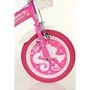 Bicicleta copii, Dino Bikes, Barbie, Roti ajutatoare, Cosulet frontal, Scaunel pentru papusi, 16 inch, Cadru din otel, Pana la 125 cm, Pink - 8